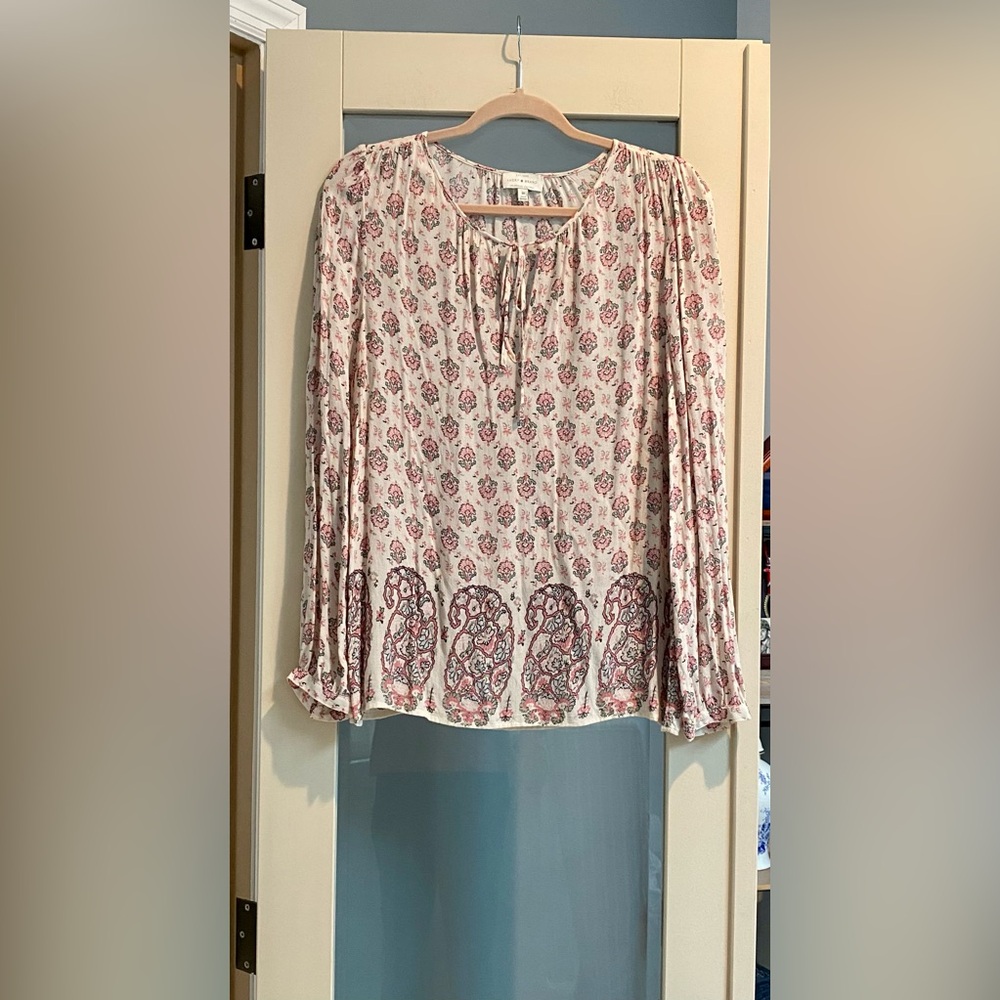 🌸Lucky Brand Floral Peasant Blouse